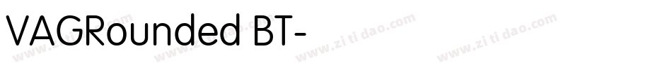VAGRounded BT字体转换